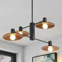 Black and Gold Chandelier for Dining Room Light Fixture Modern 4 Lights Sputnik Pendant Light Foyer Lighting Fixtures Farmhouse Hanging Pendant Lights for Living Room Kitchen Bedroom