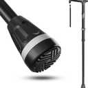 All Terrain Walking Cane for Men & Women, Lightweight, Foldable, Adjustable, Shock Absorption, Collapsible Walking Stick for Seniors & Adults | HealthBazaar (Original Black)