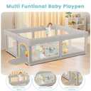 Besuhot Baby Playpen Baby Playard, Play Pen for Babies and Toddlers with Gate, 50x50 Fence, Sturdy Safety Playpen, Indoor & Outdoor Kids Activity Center