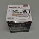 Ashtray with Lid for Outside Patio, 2 Pack Windproof Ash Tray, Silver Stainless Steel Smokeless Ashtray for Outdoor Home Office Tabletop Patio Outdoor Balcony, Small