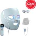 Shark CryoGlow LED Face Mask with Under-Eye Cooling, Anti-Ageing & Blemish Repair, Red & Blue LED, Infrared Light Therapy, USB-C, Remote Control, Storage Bag, Blue Frost, FW312