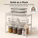 Set of 2 Cabinet Organizers 12.6''W 44 LBS Load Capacity Heavy Duty Kitchen Pantry Shelves Counter Countertop Storage Racks
