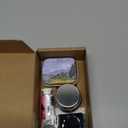 Portable Mini Tin Box,12-Well Empty Watercolor Palette,Small Paint Storage Travel Artist Outdoor Sketch Watercolor Kits with Magnetic Clip and Oil Pot.Wheat Field