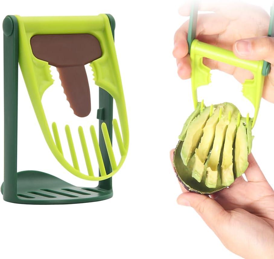 All-in-1 Avocado Slicer Cutter Tool  Avocado Pitter, Slicer, Peeler & Masher  Food-Grade Plastic, Safe & Easy to Use, Dishwasher Safe