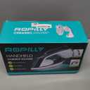 Steam Iron for Clothes, 1600W 2-in-1 Iron & Steamer with Detachable Ceramic Soleplate, Converts from Steamer to Iron in Seconds, Auto-Off, Self-Cleaning, Wrinkle Remover for All Fabrics (white)