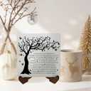 Wooden Sympathy Plaque with Stand  A Limb Has Fallen from The Family Tree Memorial Sign  Bereavement Condolence Gifts for Loss of Loved One  Tabletop Remembrance Decor