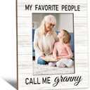 2 x Beliran Granny Gifts Picture Frame 5x7, Grandma Photo Frame, Christmas Mothers Day Birthday Gifts for Grannys, My Favorite People Call Me Granny Wooden Picture Photo Frames for Desk Home Room Decor