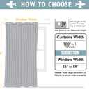 ChrisDowa Room Divider Curtain 90 Inches Long, Wide Blackout Sliding Door Curtain for Bedroom, Room Darkening Privacy Window Curtain for Patio Door (1 Panel Set, Cappuccino, 100 x 90 Inch)