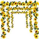 3 Pack Artificial Sunflower Table Decor Large