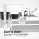 5 Pieces Silicone Spatula Set, Food Grade Rubber Spatula, Upgrade Strong Handle with Ergonomic Grip, Heat Resistant Up to 600F for Nonstick Cookware, Cooking (Pastel Colors)