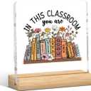 Teacher Gifts Teacher Appreciation Gifts for Math Dance Music Art History Science Daycare Teacher Principal Gifts Acrylic Sign Graduation Retirement
