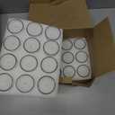flamecan 24 Pack Clear Glass Filled White Votive Candles. Unscented Votive Candles for Home Dcor Spa Weddings Birthdays Holidays Party, White 24 Pack