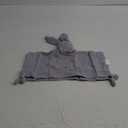 LAWKUL Baby Security Blankets Organic Cotton Muslin Soft Lovey Cuddly Lovie for Newborn Infants Boy Girls Unisex Bunny Grey