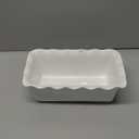 HAOTOP Porcelain Nonstick Baking Bread Loaf Pan, 8.5 x 5 Inch, White