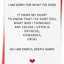 2 x Funny Apology Cards for Her Him, I'm Sorry Card, Unique Apology Gifts for Women, Men, Friends, Forgive Me Card