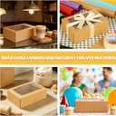 50Pcs 9x6x3 Inch Cookie Boxes with Window, Loaf Cake Boxes Brown Pastry Containers Bakery Boxes for Roll Cakes, Candies and Pastries, Desserts, Muffins, Donuts