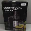 1200W Juicer Machines with 3.2" Feed Chute for Whole Fruits and Vegs, Dual Speeds Centrifugal Juice Extractor, Heavy Duty Full Copper Motor, 35oz Large Juice Jug, Easy to Clean, BPA-Free (Black)