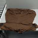 30 inches 32'' Highboy Cocktail Round Stretch Spandex Fitted Table Cover High Top Square Corners Tablecloth (30"-32" Dia x 43'', Dark Brown)