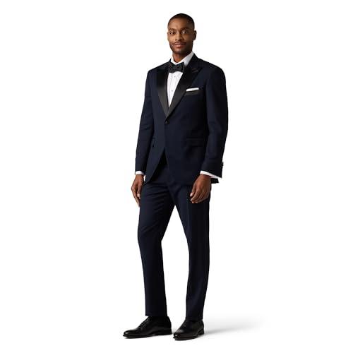 Alton Lane Mercantile Tuxedo Tailored Fit - Premium Quality Tuxedo for Men, Stylish and Elegant Formal Suit for Men, Evening Navy, 46R
