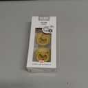 Bibs Pacifiers Color Collection, Set of 2 BPA-Free Latex Pacifiers Made in Europe, Round Nipple Baby Pacifier. (6+ Month (Pack of 2), Mustard)