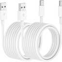Car Carplay Cable for iPhone 17 16 15 Charger Cord,2Pack 15FT Extra Long USB A to USB C Cable for iPhone 17 Pro Max/16 Pro/15 Plus Charger,USB C Car Charger for Apple Air/16 Pro Max/15/iPad Pro (White)