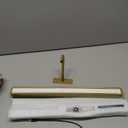 Wireless Picture Light Battery Operated, 1Pack Remote Control Painting Light with Timer, 13Hrs Service Life Art Display Light for Picture Frame Artworking Portrait, Poster, Photo, Mirror_Antique Gold