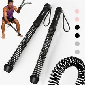 2 x Ropeless Battle Ropes for Home Gym-Portable Cordless Training Rope Fitness Equipment for Men & Women,Weighted Workout Ropes for HIIT,Versatile Exercise Equipment for Home and Travel(Black)