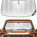 Pigenius Windshield Sun Shade for Ford F150 2021-2025. Full Coverage Rearview Mirror Shade for Ultimate Protection