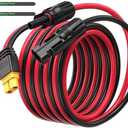 Bateria Power Solar Connector to XT60 Adapter Extension Cable, Solar Panel to XT60 Charge Extension Cable for RV Foldable Solar Panel, Portable Power Station, Solar Generator (16.4FT-5M 12AWG)