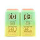 Pixi Beauty On-the-Glow SHIELD SPF 50 2-pack | Lightweight & Ultra-Hydrating Sunscreen Stick for Everyday Use | No White Cast | Travel Size, Vegan & Paraben-Free | 2x 0.6oz/19g