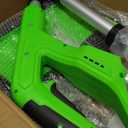 DEGGE Electric Cordless Snow Shovel, 2X 3.0Ah/ 21V/ 12-Inch Battery Snow Blower with Directional Plate & Adjustable Front Handle, Snow Removal for Driveway Sidewalk, Steps, Patio (Charger Included) (Green)