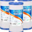 PUREPLUS 5 Micron 10" x 4.5" FXHTC Whole House Sediment and Carbon Water Filter Replacement Cartridge for GE GXWH40L, GXWH35F, GNWH38S, Culligan RFC-BBSA, WRC25HD, RFC-BB, PP10BB-CC, WFHD13001, 3Pack