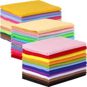 Hillsuren 36 Rolls Felt Fabric Sheet Bulk 8"x35" 1.4mm Thick Soft Felt Sheet 36 Assorted Colors Craft Fabric for DIY Craft Sewing Squares Nonwoven Patchwork