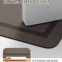 chakme Bathroom Mat Rugs Large 48x24, Ultra Thin Magic Mat Bath Rug Non Slip Bath Rugs Quick Dry Absorbent Bath Mats for Bathroom Floor, (Brown, 48"x24")