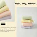 Women's Mid-Crew Thin Cotton Ankle Socks - Ultra Soft Breathable Casual Sheer Calf Socks for Women,8 Pairs Multiple Colors Pack 8-Color Combination