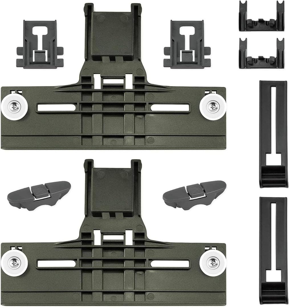 W10350375 W10712395 Dishwasher Top Rack Adjuster Parts for Whirlpool, WDTA50SAHZ0 Dishwasher Parts WDT750SAHZ0 WDT730PAHZ0 WDT970SAHZ0 Upper Rack Parts Replacement for kenmore Dishwasher.