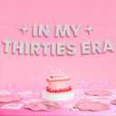 xo, Fetti In My Thirties Era Banner 5 Ft, Iridescent | 30th Birthday Party Decoration, Bday Photo Booth Backdrop, Silver HBD Sign Supplies