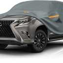 Waterproof Heavy Duty Car Cover Custom Fit Lexus GX(2013-2026), Outdoor Covers with Cotton Liner and Breathable Ventilation Mesh, Full Exterior Cover Sun Rain Snow UV Protection with Zipper Door