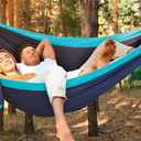 SZHLUX Hammock Straps for Trees - Set of Two 10ft Long, with 38 Loops & 2 Carabiners| Essential Hammock Accessories (Blue)