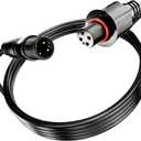 Outdoor Extension Cord Waterproof Compatible with Govee Outdoor Flood Lights, 5FT for Govee Extension Cable H7058 H7057, 4-Pin Outdoor Lights Extension Cable