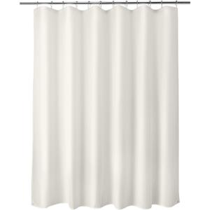 Titanker Fabric Shower Curtain Liner Washable, 70 x 72 Inches, Cream Shower Liner Fabric with 2 Magnets, Bathroom Polyester Shower Liner Waterproof Soft Lightweight, Cream