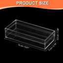 PATIKIL Acrylic Box with Lid 5.91" x 2.76" x 1.38", Clear Acrylic Display Boxes Plastic Square Cube Containers Storage Organizer for Candy Tiny Jewelry Artwork Display