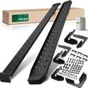 YHTAUTO 6.5" Running Boards Side Steps Fit Ford F-250 Super Duty/F-350 Super Duty 1999-2016, Extended Cab, Carbon Steel Black Powder, Truck Cab Side Step Rails Off-Road Exterior Accessories, Set of 2