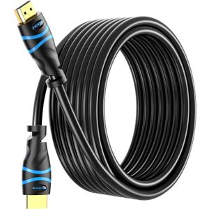 BlueRigger 4K HDMI Cable 50FT (4K 30Hz, HDR10, in-Wall CL3 Rated, High Speed, HDCP2.2, eARC) - Long HDMI Cable Compatible with Home Theatre, HDTV, Gaming Consoles, Streaming Devices