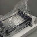 Outdoor Post Light, Waterproof Pole Lantern Lighting Fixture with Tempered Clear Seeded Glass, Matte Black Finish for Outdoors (Extra Large Post Light)