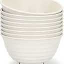 【NOT CERAMIC】60 Oz Big Salad Bowl Soup Bowl , Large Bowls for Eating Microwave and Dishwasher Safe BPAFree EcoFriendly Deep Cereal Bowls for Cereal, Salad, Ramen,Soup, Mixing [Set of 8]