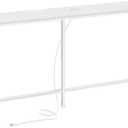 SUPERJARE Console Table with Outlet, 63 Inch Sofa Table with Charging Station, Narrow Entryway Table, Skinny Hallway Table, Behind Couch Table, for Living Room, Plants, White