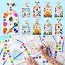 Easter Gifts for Kids, 120Pcs Water Coloring Books & 320Pcs Temporary Tattoos Bulk with Goodie Bag for Easter Basket Stuffers Party Favors Classroom Prize School Activities Crafts Party Supplies