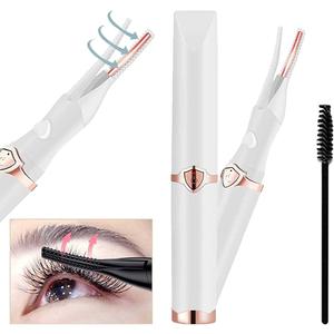 Heated Eyelash Curlers  2 in 1 Clip Type Heated lash Curler Best Seller Electric Eyelash Curler LED Display 3 Temp Settings for Makeup Tools USB Rechargeable Natural Curling 24H Long Lasting 6A