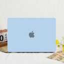 Anban Compatible with MacBook Air 13 inch Case M1 2022 2021 2020 2019 2018 Release A2337 A2179 A1932 Touch ID, Matte Plastic Laptop Hard Shell Case & 2 Keyboard Cover & Screen Protector, Air Blue